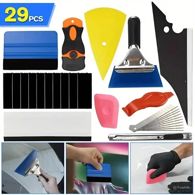 29PCS Car Window Tint Tools Kit Squeegee Installation Auto Film Tinting Scraper - Image 1 of 4