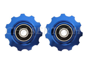 MTB Road Bike Derailleur Jockey Wheel Solid Pulley Shimano 11T Blue