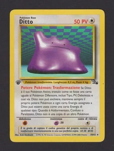 Ditto 1a Edizione Fossil 18/62 - Carta Pokémon ITA Wizards 1999-2000 - Imagen 1 de 2
