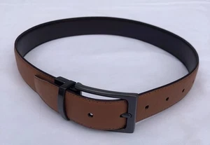 Nordstrom Reversible Dress Belt Size Medium (26”) Brown Color - Picture 1 of 8