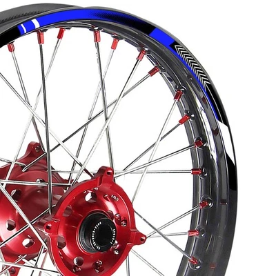 Azul 21 pulgadas. Calcomanía adhesiva de llanta de 18" para moto de cross A01 para Kawasaki KLX300R 20 21 22 23 Foto 1 de 4