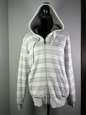 Sudadera con Capucha O’Neill Para Hombres Pequeña De Colección Y2K Cremallera Completa Sherpa/Forrada de Vellón Gris Foto 1 de 4