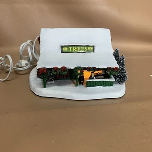Hawthorne Village John Deere Creek Village Homestead Tree Stand Lighted Box COA - Picture 1 of 7