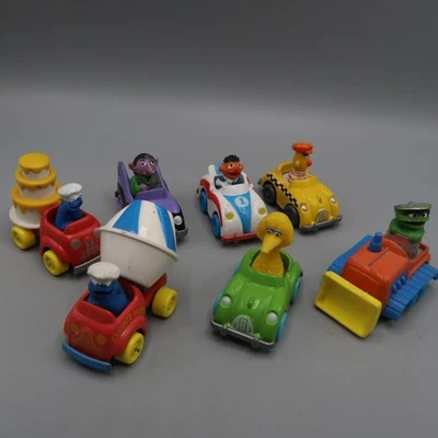 Lote de 7 Coches de Metal Diecast Sesame Street Muppet De Colección Años 80 Playskool Hasbro Foto 1 de 4