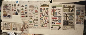 Menge 10 Packungen: Schaumstoff, Vinyl, Kunststoff, Papier Aufkleber und Abziehbilder 850+ zufällig NEU - Bild 1 von 12