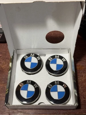 Genuine OEM BMW Center Caps Set 5x120 Bolt Pattern (F Series E Series) - Image 1 of 4