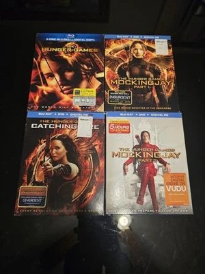 Лот из 4 Голодные игры DVD Blue Ray - Изображение 1 из 4