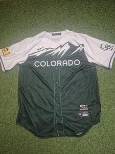 Maglia squadra replica Colorado Rockies Nike City Connect - verde taglia L - Foto 1 di 8