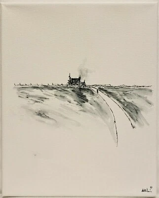 No.994 原版抽象现代极简景观绘画 K.A.Davis 著  — 第 1/4 张图片