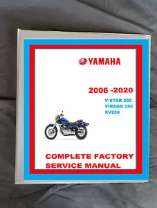 2006-2020 Yamaha V-star 250 Virago XV250 motorcycle workshop service manual  - Picture 1 of 5