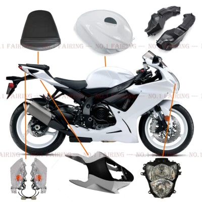 Sigle Panels Fairing Light Seat Body Kit For SUZUKI GSXR600/750 11-24 Unpainted - Image 1 of 4