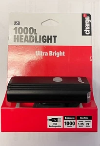 CHARGE Bicycle Front Light 1000 Lumen Cycling Mount USB Bike Headlight Flash - Picture 1 of 2