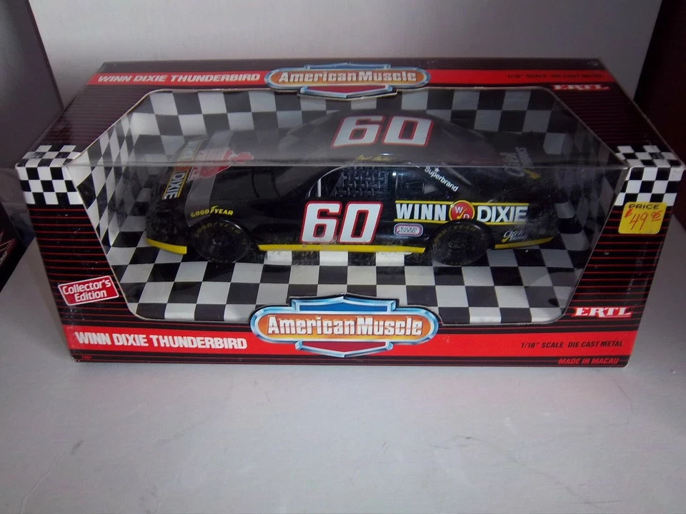 1/18 Ertl # 60 Mark Martin Winn Dixie Ford T-Bird Foto 1 de 1