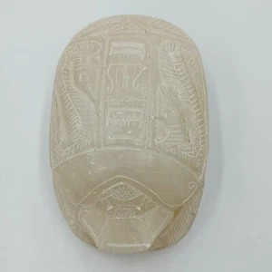 Jeroglíficos egipcios vintage escarabajo dios escarabajo tallados a mano. Usado - Imagen 1 de 8