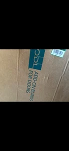 Enclosed Aluminum Blinds White Cordless Add On 1/2 in. Slats for Door Windows - Picture 1 of 1