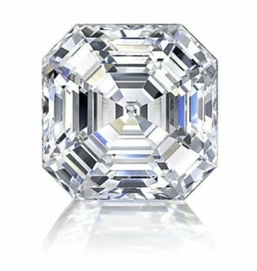 2.3 Ct Asscher Cut Lab-Grown CVD Diamond D Color VVS1 Clarity Certified Gem 5OSQ - Picture 1 of 8