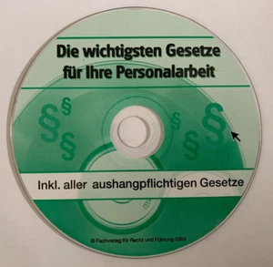 CD - Die wichtigsten Gesetze für Ihre Personalarbeit 2004 incl. aller ...Gesetze - Photo 1/1