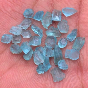 30 Pcs Natural Apatite Rough Untreated 5mm-10mm Stunning Huge Loose Gemstones - Picture 1 of 5
