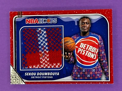 2019-20 Panini Hoops Winter Rookie Sweaters Sekou Doumbouya RC #RS-SKD Pistons - Image 1 of 2
