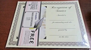 GEOGRAPHICS~RECOGNITION of SERVICE~15 PHOTO CERTIFICATES~NIP - Picture 1 of 3