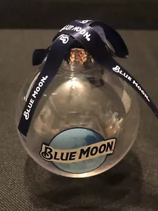 Palla Decorazione Natalizia Albero di Natale Birra Ale Birrificio Blue Moon - Trasparente NUOVO - Foto 1 di 7