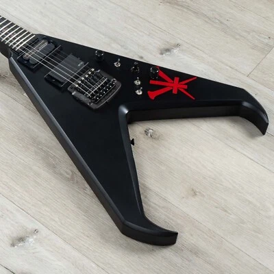 Dean USA Kerry King V Limited Edition Guitar, Ebony Fretboard, Black - Image 1 of 4