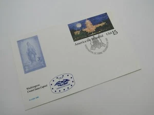 USPS Scott UX138 15c America The Beautiful Washington DC First Day of Issue - Picture 1 of 7