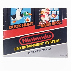 Original Duck Hunt Super Mario Bros. Instruction Booklet Manual NES Nintendo