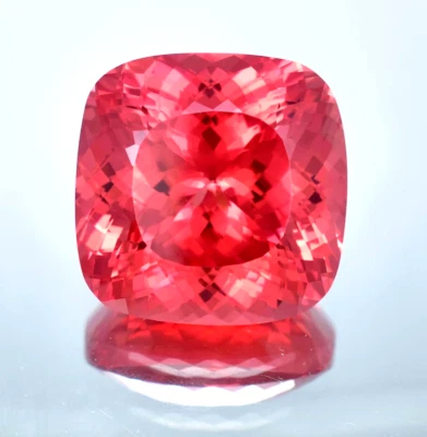 80 Ct Natural Ceylon Padparadscha Sapphire Cushion Cut Loose Certified Gemstone - Image 1 of 4