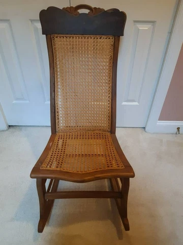 Antique ROCKER cane back/seat rocking chair - Local Pick Up Only Cover
