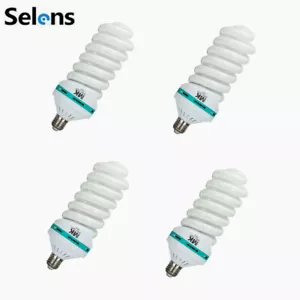 4PCS Selens Energy Saving Light Bulb 200W 5500K E27 Daylight for Softbox - Picture 1 of 9