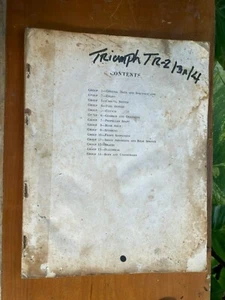 Triumph TR2, TR3 , TR4 Factory Shop Manual, Original - Picture 1 of 6