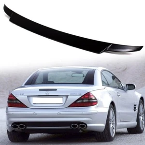 Gloss Black V type Rear Trunk spoiler For Mercedes Benz SL550 R230 Convertible - Picture 1 of 4