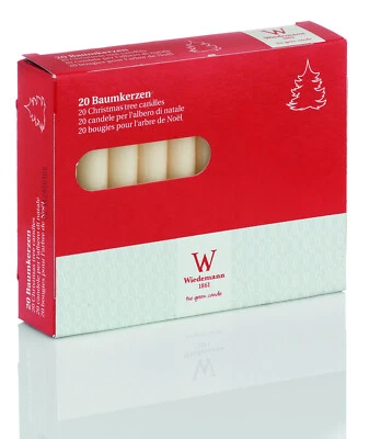 20x Baumkerzen Christbaumkerzen 96x13mm Farbe Bisquit Kerzen Wiedemann Topseller - Bild 1 von 4