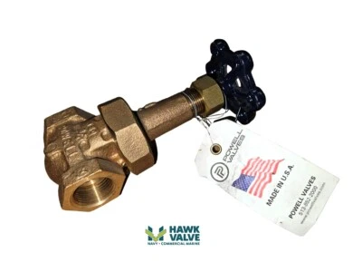 3/4 BRONZE 150# THREADED POWELL RISING-STEM GATE FIG.2714 - Image 1 of 4