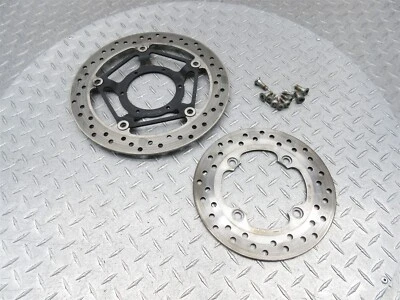 2015 15-19 Honda CBR300 CBR300R Front Rear Brake Disc Rotor Pair Set Lot OEM - Image 1 of 4