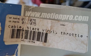 Motion Pro 01-1075 Cable, Black Vinyl, Throttle - Picture 1 of 2