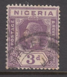 Nigeria - 3d King Geoge V Issue (Used) 1914 (CV $8) - Picture 1 of 1