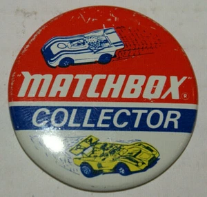 Matchbox Diecast Car Collector 1975 1.5" Vintage Club Pin-Back Button Oop - Bild 1 von 2
