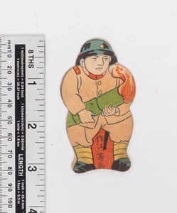 Tarjeta de juego Menko vintage militar japonesa 1930' China - Japón guerra arte pop;11 - Imagen 1 de 2