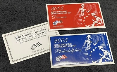 2005 Mint Sets P&D! 22 Coins In UNOPENED BOX - UNSEARCHED Coins! - Image 1 of 4