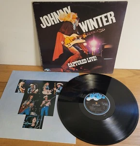 Johnny Winter Captured Live! 1976 Dutch Pressing on Blue Sky Records w/ inner Sl - Picture 1 of 5