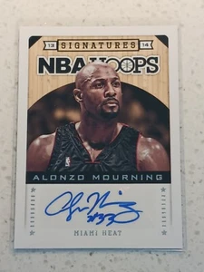 2013-14 NBA Hoops Alonzo Mourning Signatures #116 Heat AUTO Autograph Signature - Picture 1 of 2