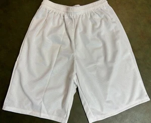 New Alleson Athletic Gym And Workout Shorts, Model 5069P, Adult M, White - Bild 1 von 5
