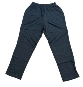 Woman Within Pull On Sweatpants Charcoal Fleece Pockets Cotton Blend Sz M Petite - Picture 1 of 9