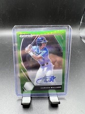 2021 Panini Prizm Draft Picks Base Autographs Lime Green Carson Williams 8/23