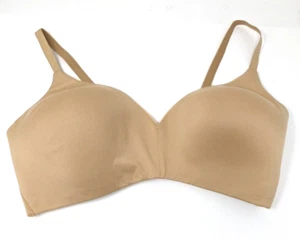 Sujetador Camiseta Inalámbrico Calvin Klein XL DD E Beige Desnudo 34-36 QP2101S Forrado Moldeado - Imagen 1 de 11