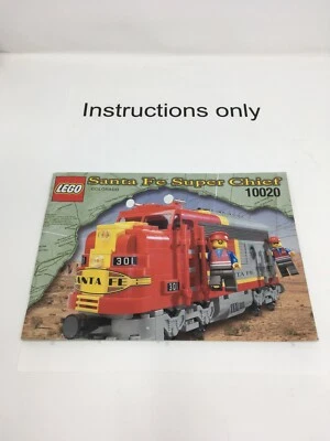 NUR Anleitung Lego 10020 Santa Fe Super Chief Zug; ohne Steine/Teile - Bild 1 von 4