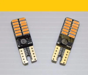 2x BMW ERROR FREE! 168 194 2825 T10 AMBER / YELLOW LED side marker lights - Imagen 1 de 1