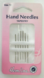Hemline Hand Needles, Tapestry Needles Packet of 5/6, Please Select Size - Picture 1 of 60